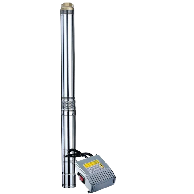 4" Submersible Borehole Pump, Motor & Auto Control Box